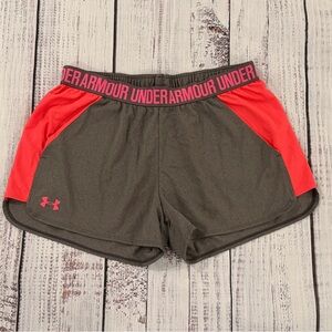 Women's Under Armour Plus UA Fly by 2.0 Loose Fit Heat Gear Shorts Size L. Gray